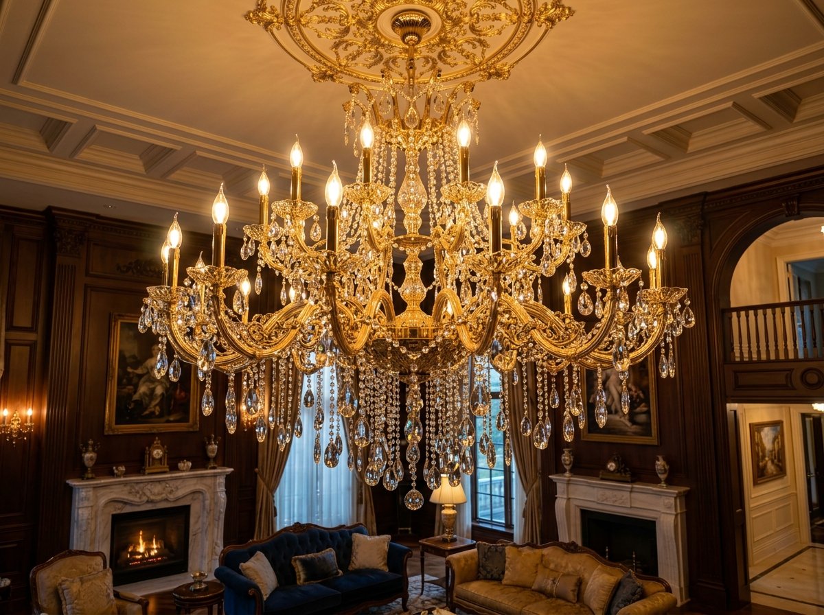 Imperial Lüks Bohem Kristal Salon Avizesi