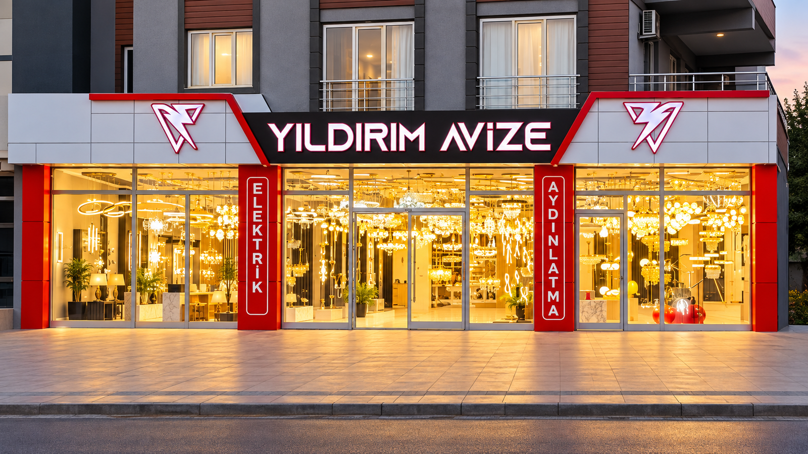 Yıldırım Avize Adıyaman Showroom ve Aydınlatma Vitrini