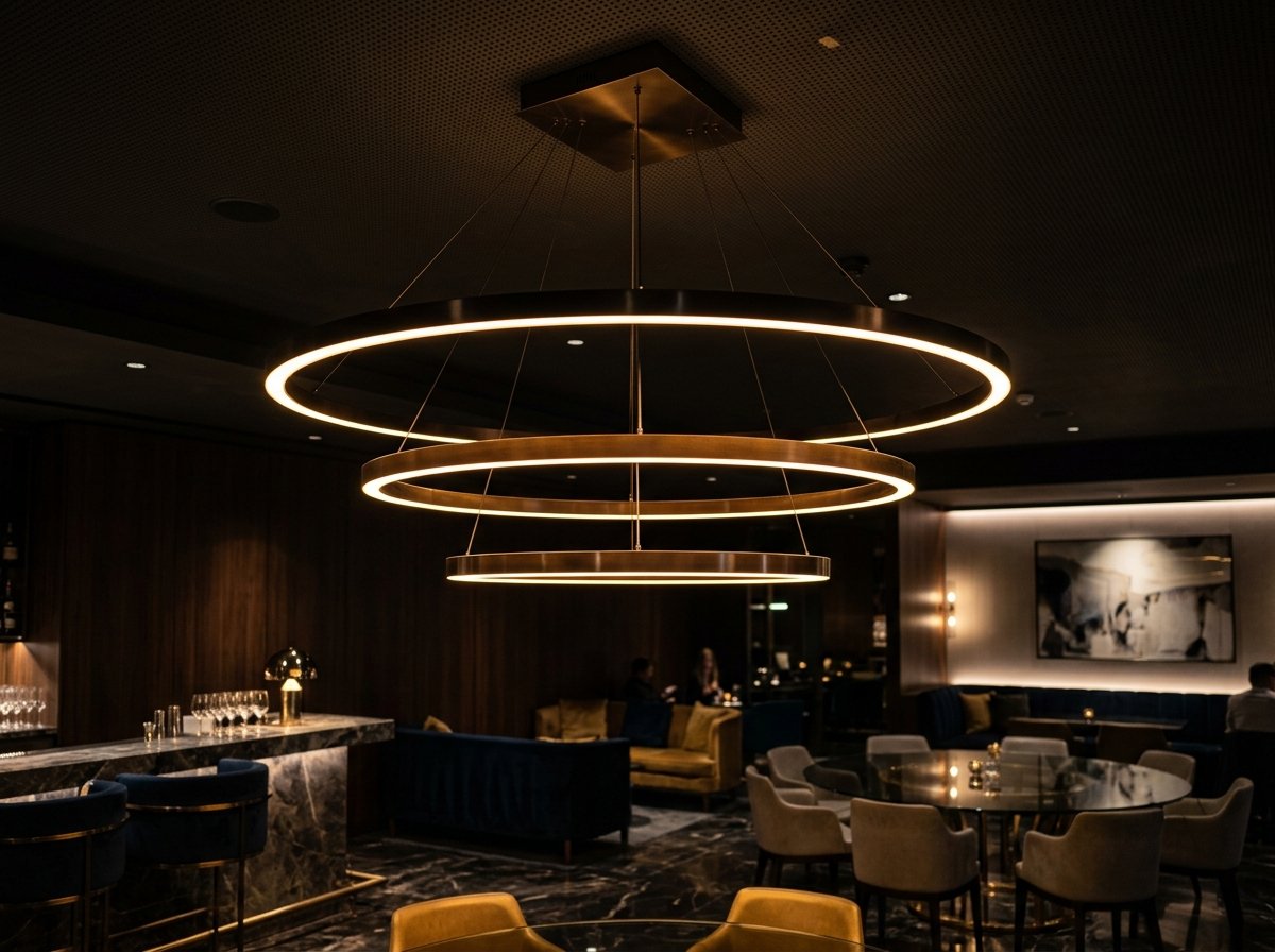 Aura Modern Gold Halka LED Avize